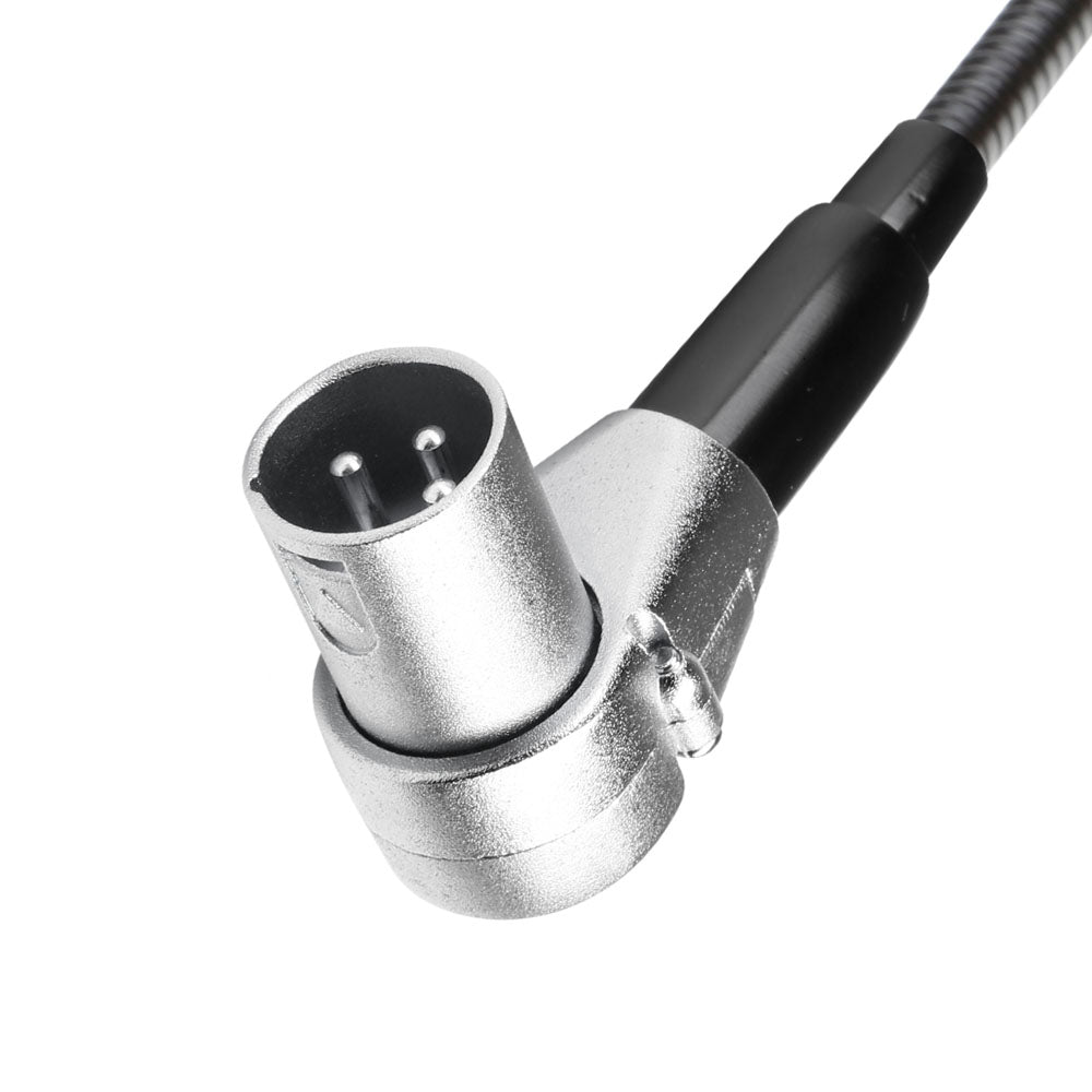 Adam Hall Stands SLED 1 ULTRA XLR 3 A - Lámpara de cuello de cisne XLR de 3 pines en ángulo con 4 COB-LED