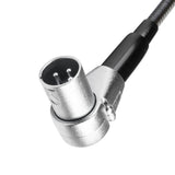 Adam Hall Stands SLED 1 ULTRA XLR 3 A - Lámpara de cuello de cisne XLR de 3 pines en ángulo con 4 COB-LED