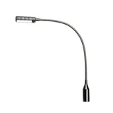 Adam Hall Stands SLED 1 ULTRA XLR 3 - Lámpara de cuello de cisne XLR de 3 pines con 4 COB-LED