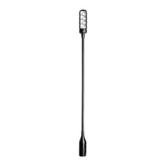Adam Hall Stands SLED 1 ULTRA XLR 3 - Lámpara de cuello de cisne XLR de 3 pines con 4 COB-LED