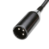 Adam Hall Stands SLED 1 ULTRA XLR 3 - Lámpara de cuello de cisne XLR de 3 pines con 4 COB-LED