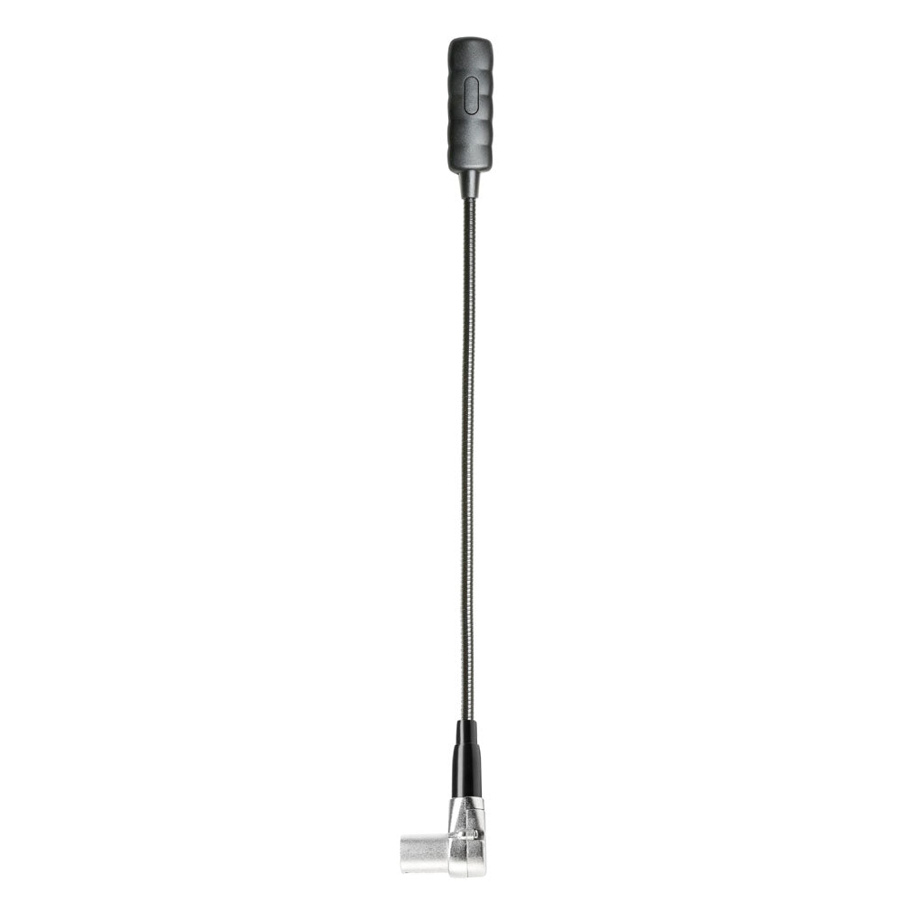 Adam Hall Stands SLED 1 ULTRA XLR 4 A - Lámpara de cuello de cisne XLR de 4 pines en ángulo con 4 COB-LED