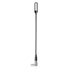 Adam Hall Stands SLED 1 ULTRA XLR 4 A - Lámpara de cuello de cisne XLR de 4 pines en ángulo con 4 COB-LED
