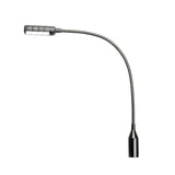 Adam Hall Stands SLED 1 ULTRA XLR 4 - Lámpara de cuello de cisne XLR de 4 pines con 4 LED COB