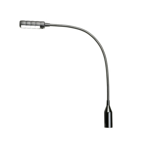 Adam Hall Stands SLED 1 ULTRA XLR 4 - Lámpara de cuello de cisne XLR de 4 pines con 4 LED COB