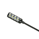 Adam Hall Stands SLED 1 ULTRA XLR 4 - Lámpara de cuello de cisne XLR de 4 pines con 4 LED COB