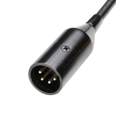 Adam Hall Stands SLED 1 ULTRA XLR 4 - Lámpara de cuello de cisne XLR de 4 pines con 4 LED COB