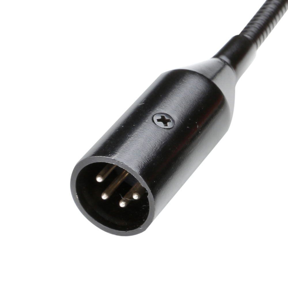 Adam Hall Stands SLED 1 ULTRA XLR 4 - Lámpara de cuello de cisne XLR de 4 pines con 4 LED COB