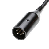 Adam Hall Stands SLED 1 ULTRA XLR 4 - Lámpara de cuello de cisne XLR de 4 pines con 4 LED COB