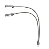 Adam Hall Stands SLED 2 ULTRA USB - Lámpara LED con doble cuello de cisne y conector USB