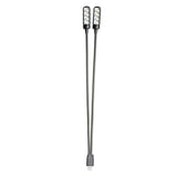 Adam Hall Stands SLED 2 ULTRA USB - Lámpara LED con doble cuello de cisne y conector USB