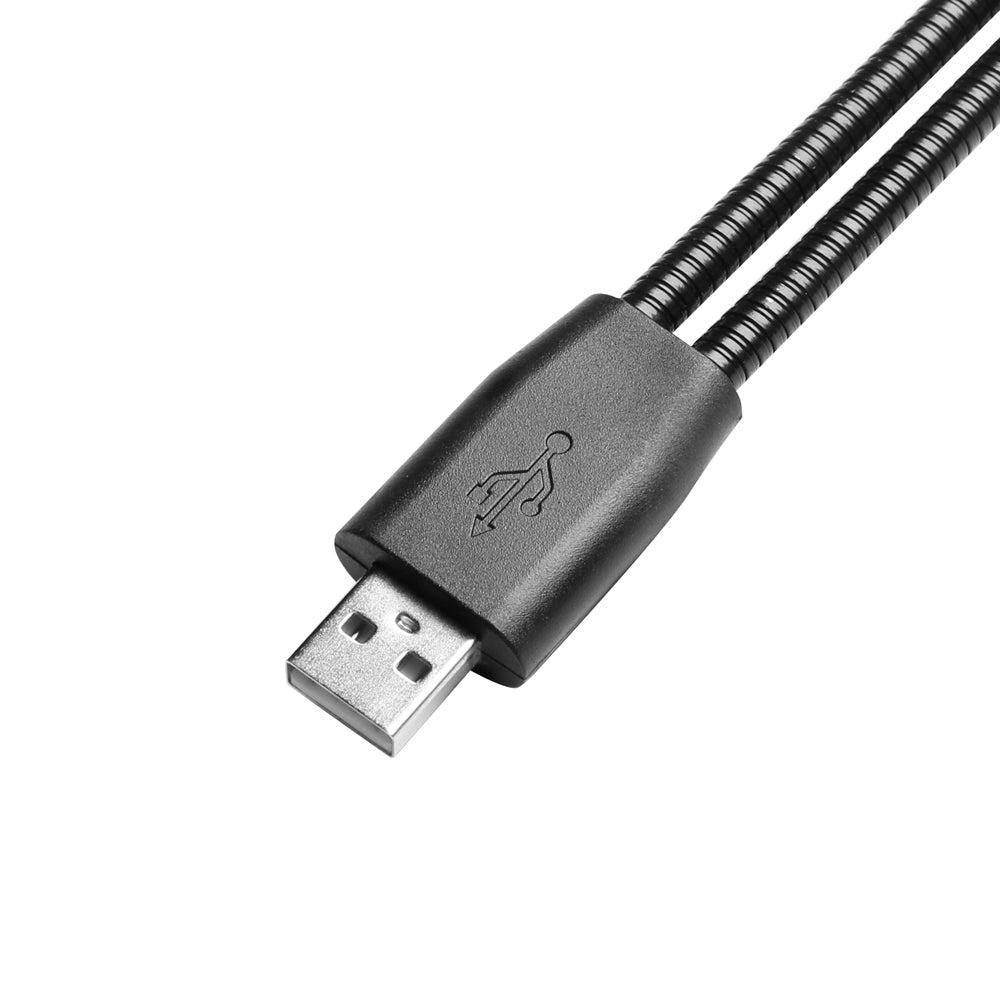Adam Hall Stands SLED 2 ULTRA USB - Lámpara LED con doble cuello de cisne y conector USB