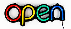Letrero de Neón "Open" (39cm)