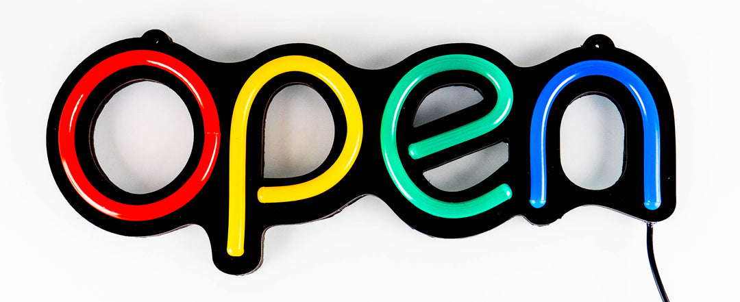 Letrero de Neón "Open" (39cm)