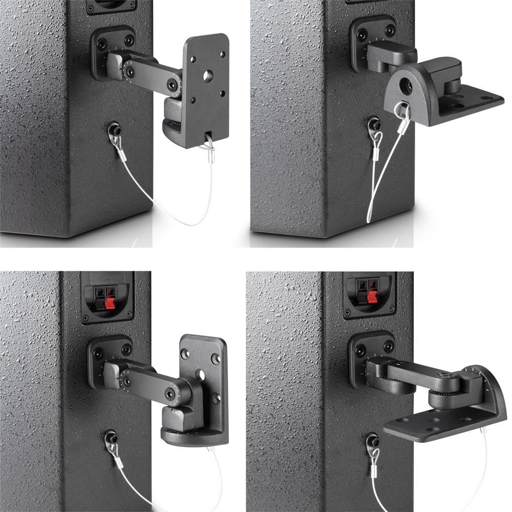 Adam Hall Stands SUWMB 10 W - Soporte universal de pared para altavoces de hasta 10 kg, blanco