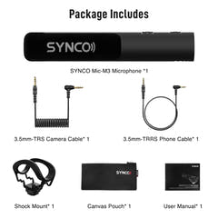 Micrófono compacto Synco para cámara DSLR