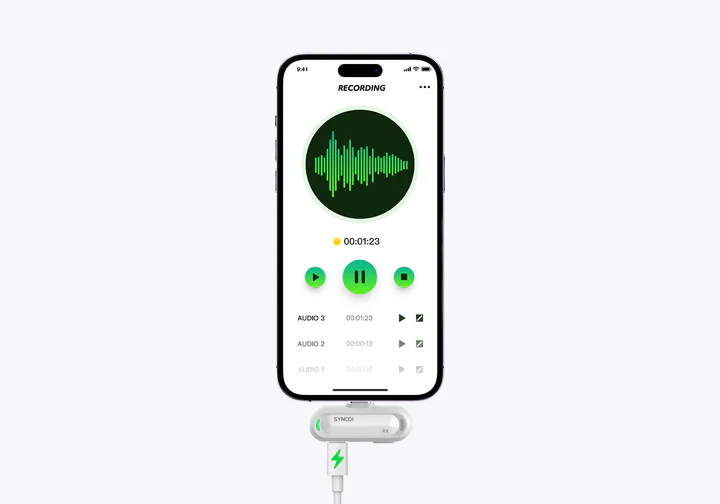 Synco Smic trådløst mikrofonsæt til USB-C, hvid