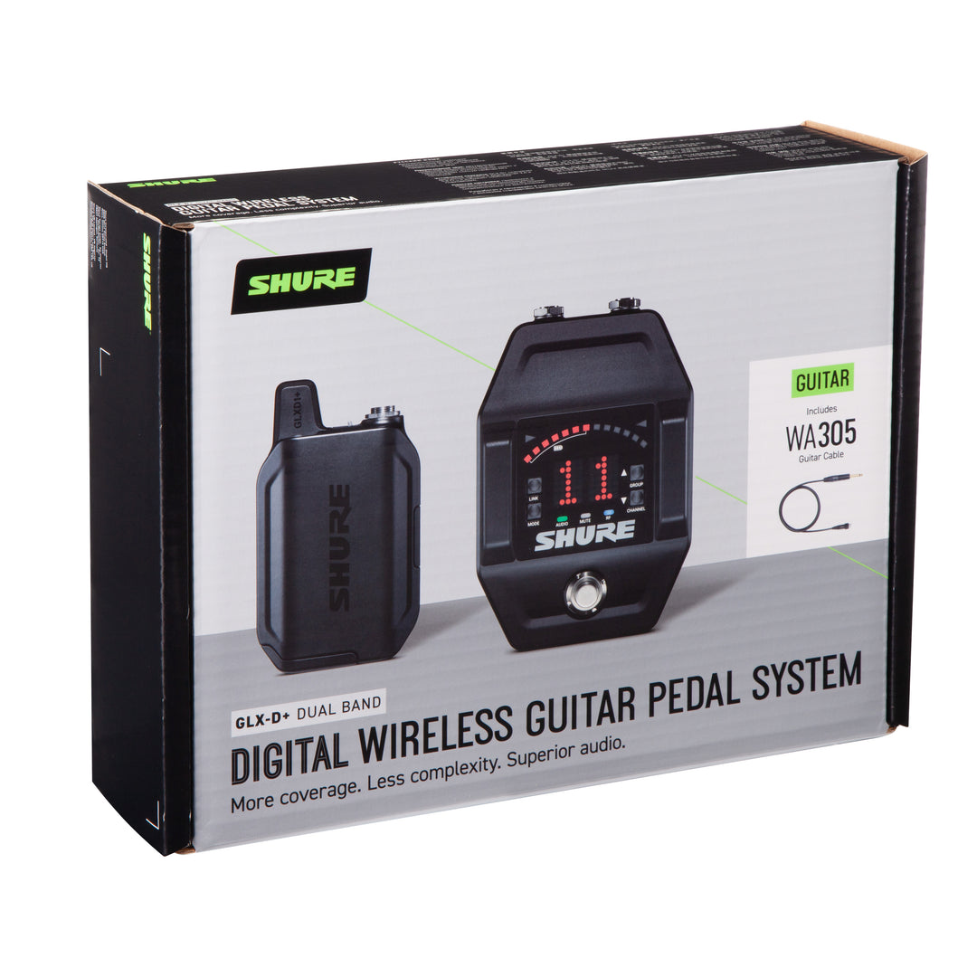 Shure GLXD16+ Sistema de Pedal de Guitarra Inalámbrico