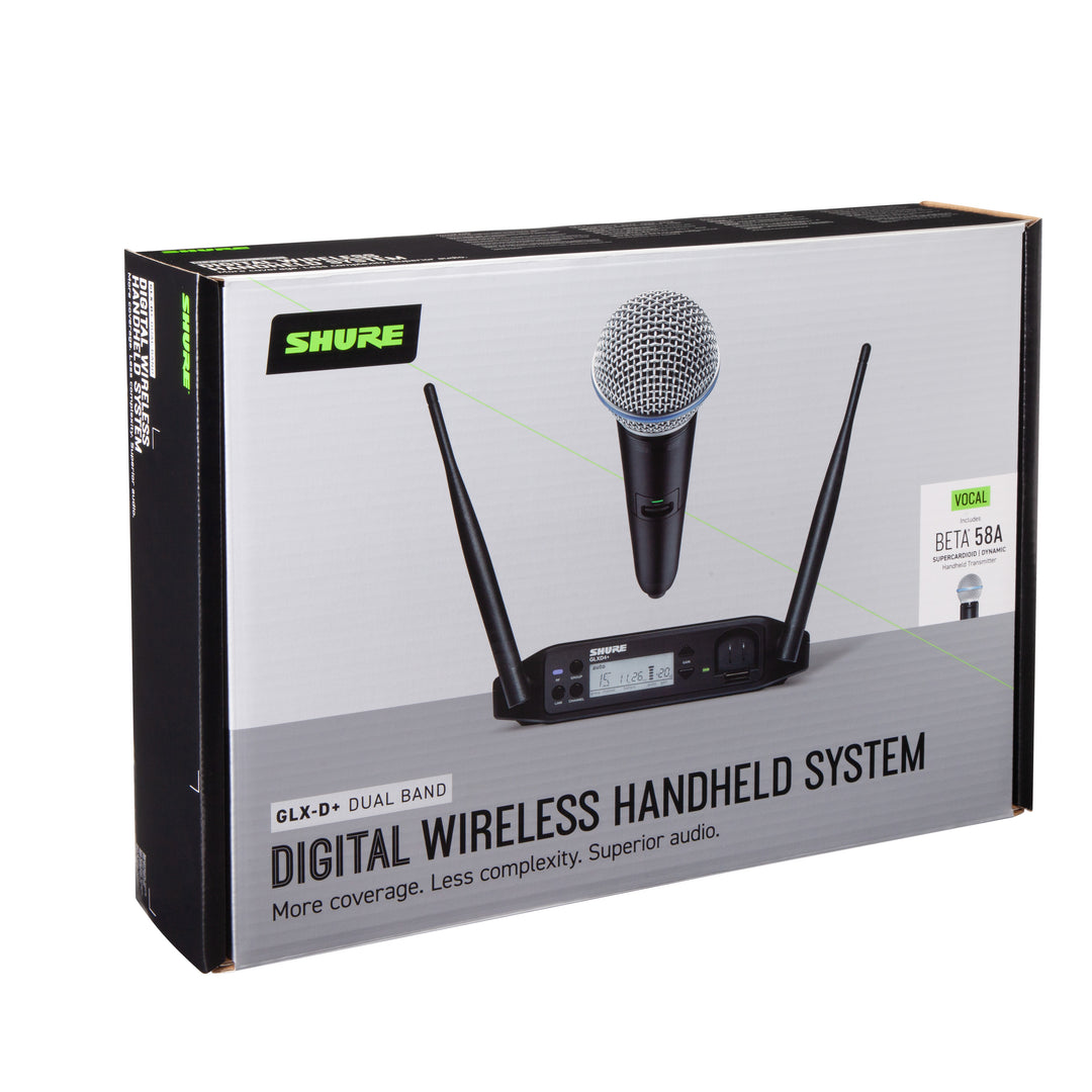 Shure GLXD24+ BETA58A Sistema de Micrófono Inalámbrico