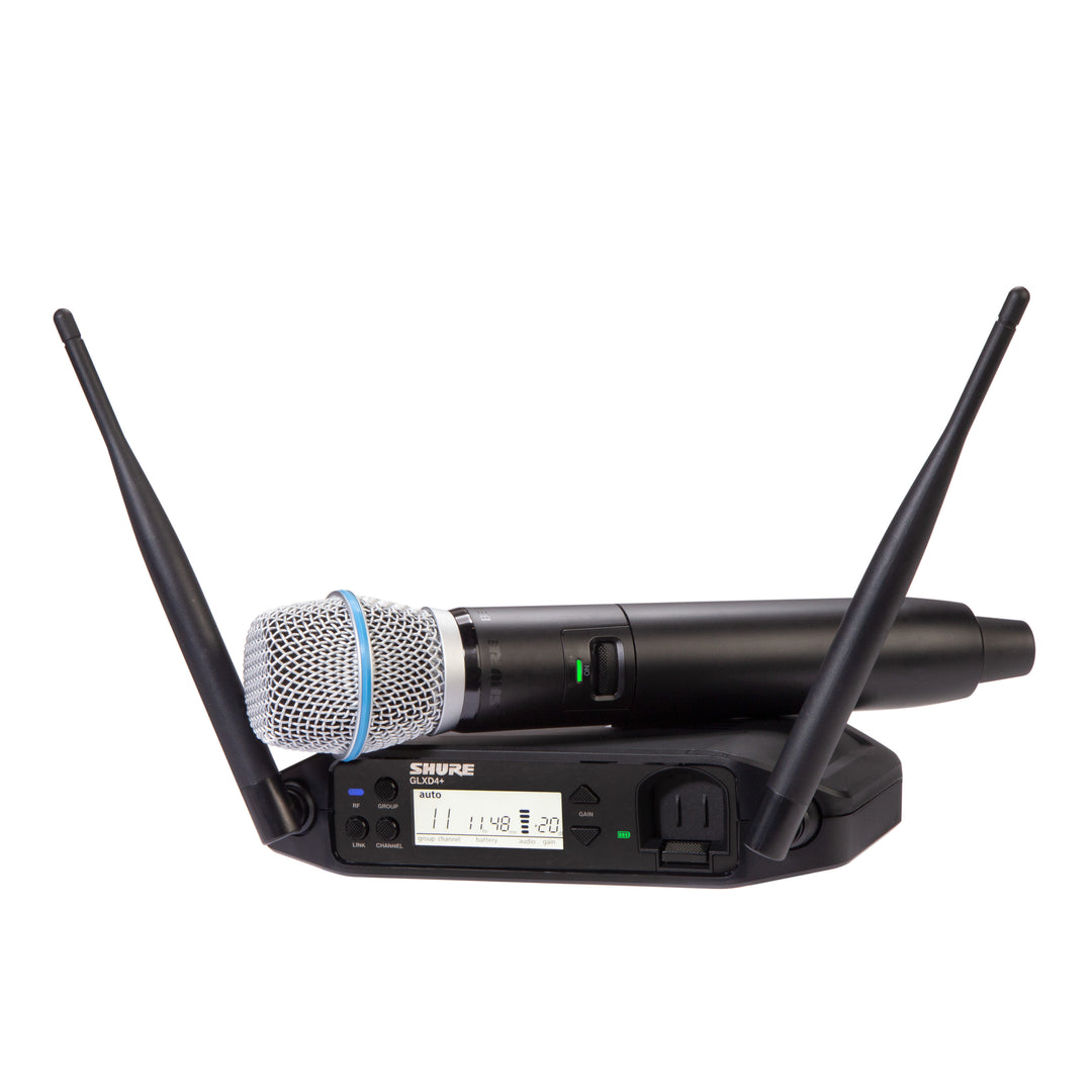 Shure GLXD24+ BETA87A Sistema de Micrófono Inalámbrico