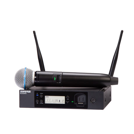 Shure GLXD24R+ BETA58A Sistema de Micrófono Inalámbrico para Rack