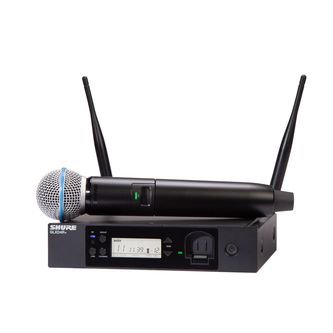 Shure GLXD24R+ BETA58A Sistema de Micrófono Inalámbrico para Rack