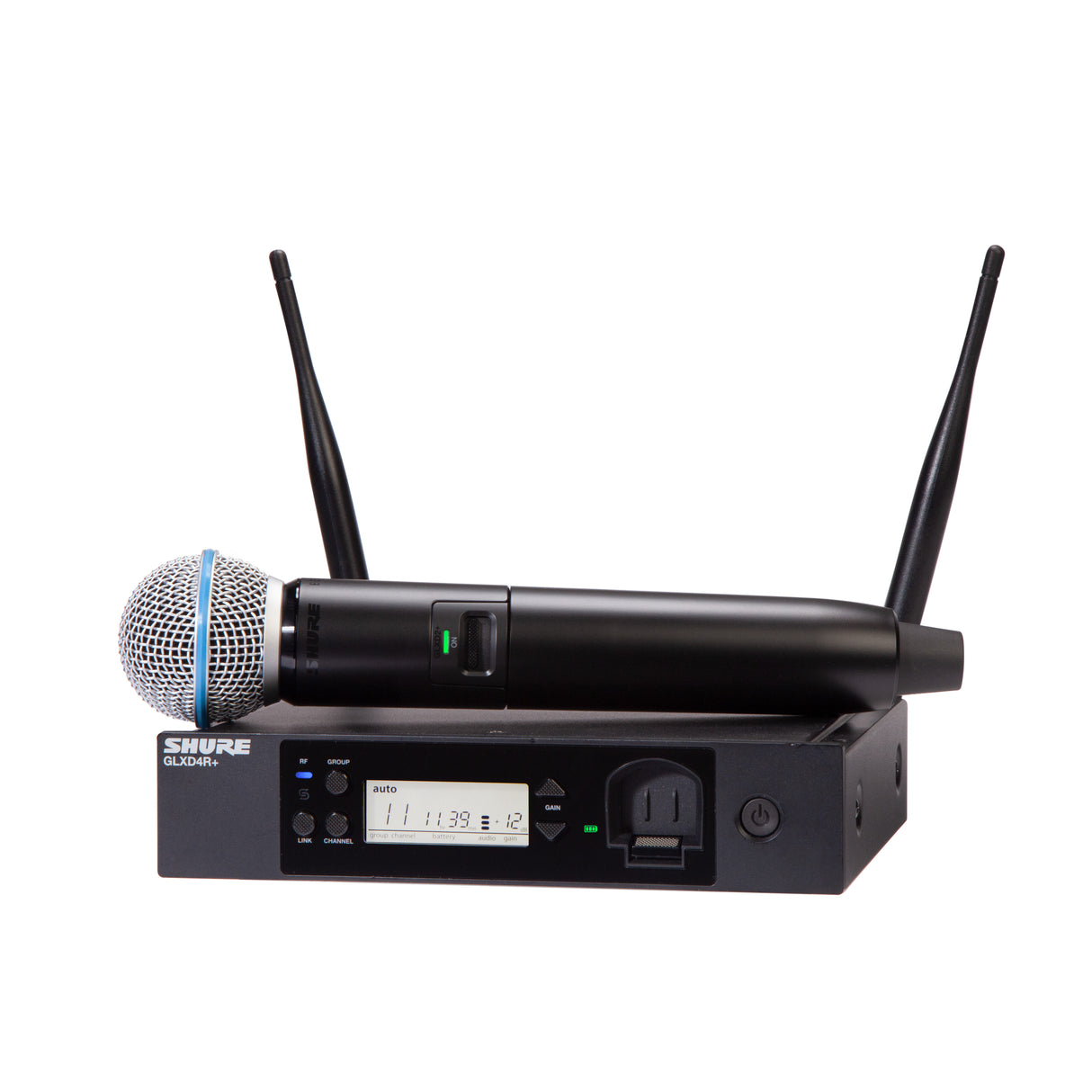 Shure GLXD24R+ BETA58A Sistema de Micrófono Inalámbrico para Rack