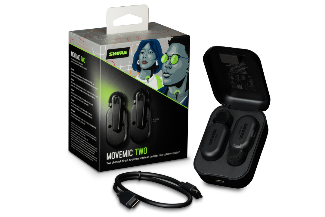 Shure MoveMic Two Bluetooth Set de Micrófono (2 Micrófonos)