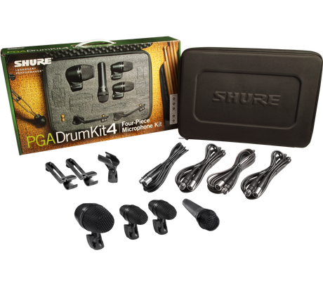 Shure PGA Drumkit 4 Paquete de Micrófonos para Batería