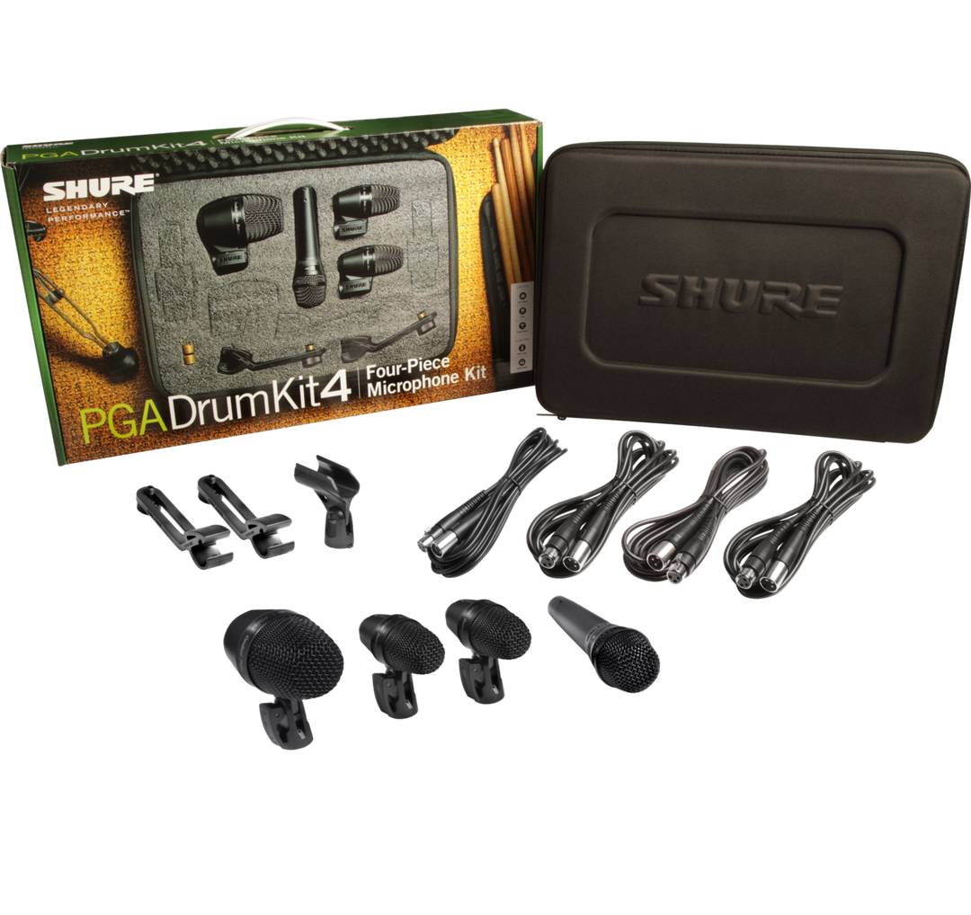 Shure PGA Drumkit 4 Paquete de Micrófonos para Batería
