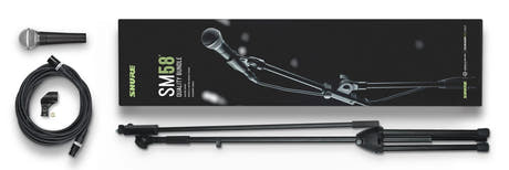Shure SM58 LC Paquete de Micrófono para Voz