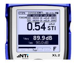 NTI XL 2 STIPA Analizador de Audio y Acústica de Mano