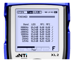NTI XL 2 STIPA Analizador de Audio y Acústica de Mano