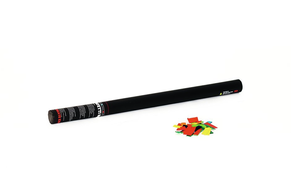 Confetti tube 80 cm, handheld (Mix)