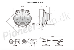 Pioneer TS-G130C Sistema de Altavoces de Coche (13cm, 5,25")