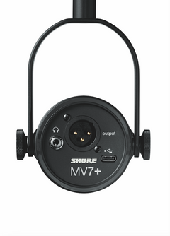 Shure MV7+ Micrófono para Podcast (Negro)