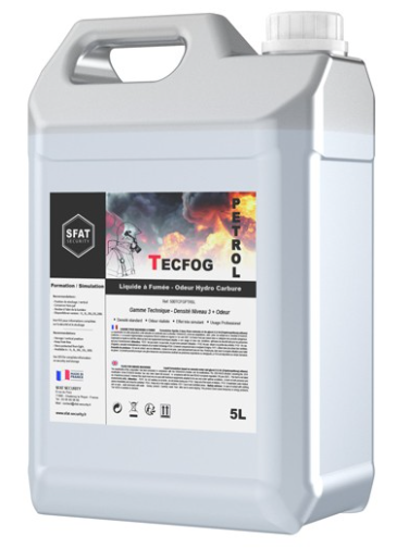Líquido para humo para simulacro de incendio, Gasolina quemada (5L)