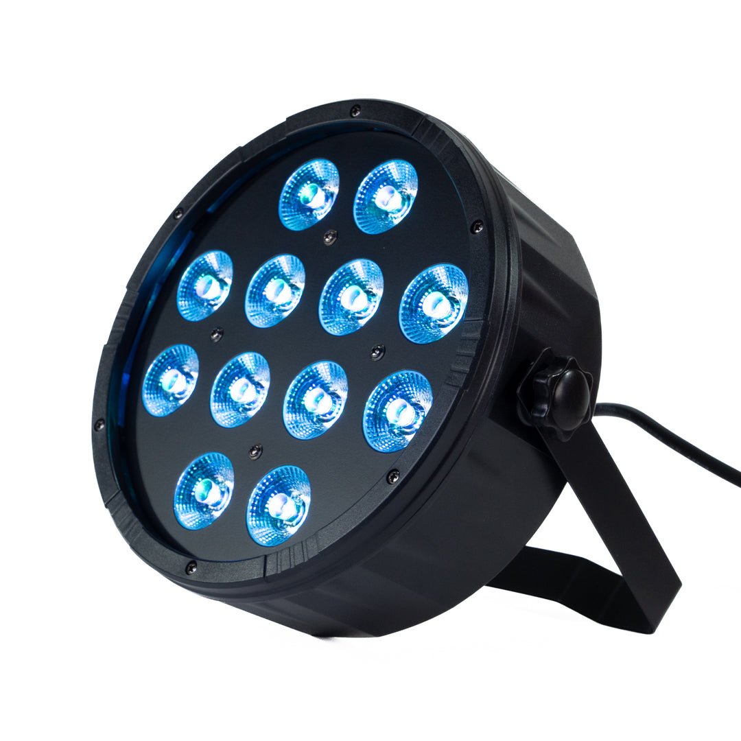 Marconi Polaris 12x12W RGBW Parlampe 4 uds. Paquete c/taske
