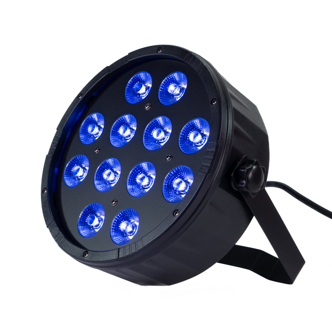 Marconi Polaris 12x12W RGBW Parlampe 4 uds. Paquete c/taske
