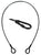 Safety wire 50kg 850mm - Rope Assemblies
