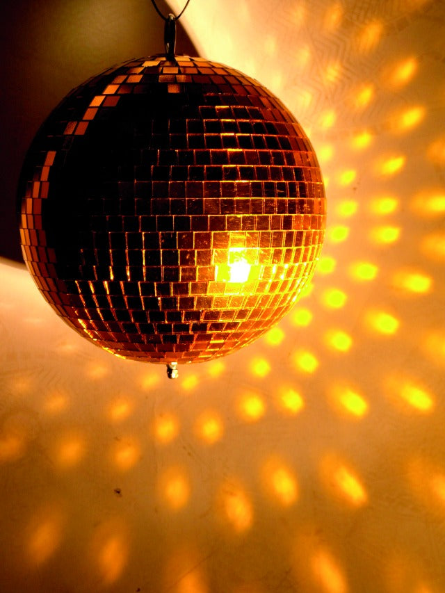 Bola de Espejos 15 cm. Oro)
