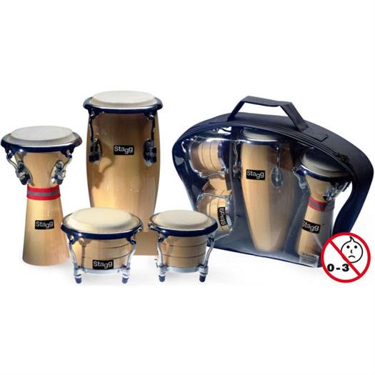 Stagg BCD-N-SET Mini set de percusión latina y africana