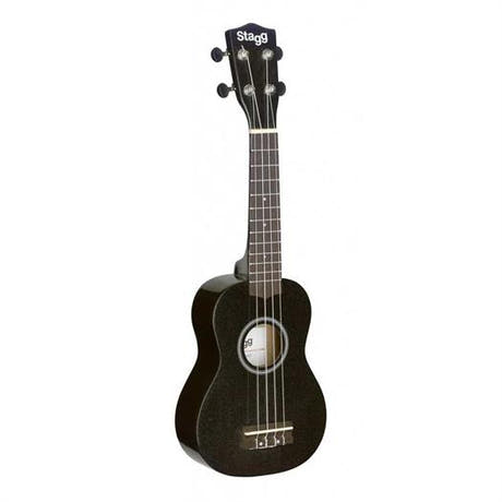 Stagg US-NIGHT ukelele soprano con gigbag (Negro)