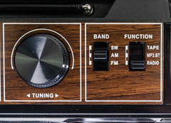 Studio 57 - Reproductor de Casetes con FM & Bluetooth, Negro