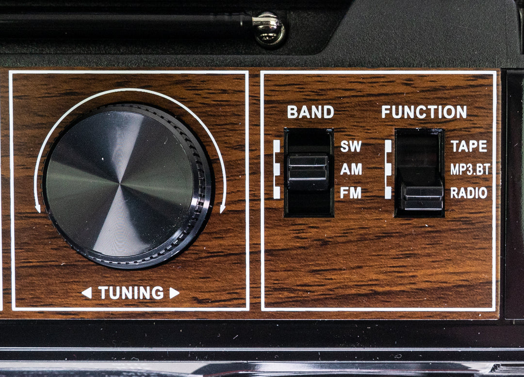Studio 57 - Reproductor de Casetes con FM & Bluetooth, Negro