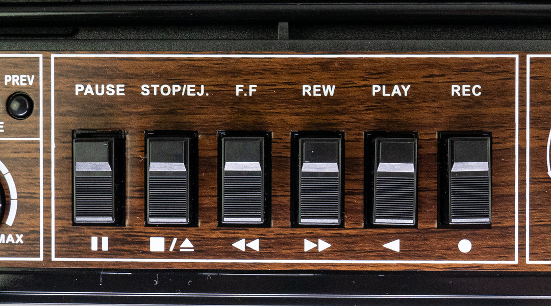 Studio 57 - Reproductor de Casetes con FM & Bluetooth, Negro