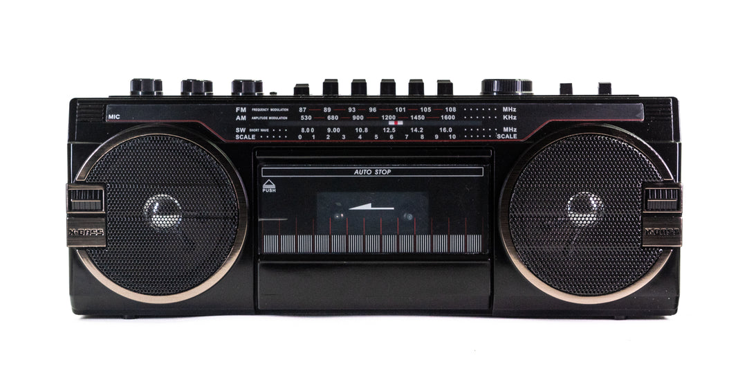 Studio 57 - Reproductor de Casetes con FM & Bluetooth, Negro