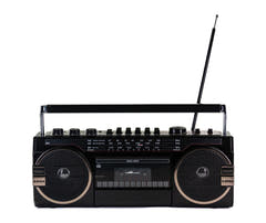 Studio 57 - Reproductor de Casetes con FM & Bluetooth, Negro