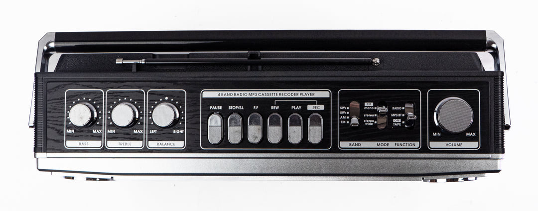 Studio 57 - Ghettoblaster con Bluetooth + Cinta de casete