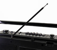 Studio 57 - Ghettoblaster con Bluetooth (Plata)
